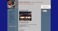 Desktop Screenshot of juwelierbrodowsky.de