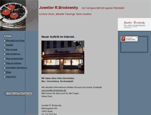 Tablet Screenshot of juwelierbrodowsky.de